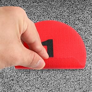 PATIKIL Carpet Marker Strips 15mm X 5 Meters, 2 Roll Floor Markers Nylon Strip Floor Marking Tape For Classroom Rug Teacher Supplies, Black