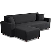 VANSOFY Couch Cover L Shape Washable Sofa Cover, 1-Piece L Shape Sofa Slipcover Furniture Protect...