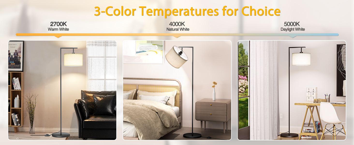 CNXIN living room lamps standing——Provide 3 Color Temperatures