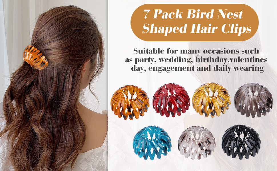 Bird Nest Shaped Hair Clips