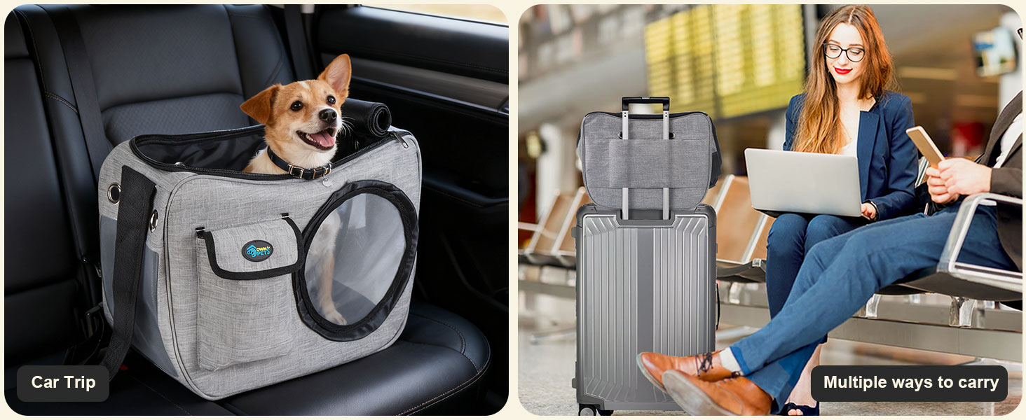 medium dog carrier small dog sling carrier dog purse puppy purse for small dogs 0-15 lbs cat tote ba