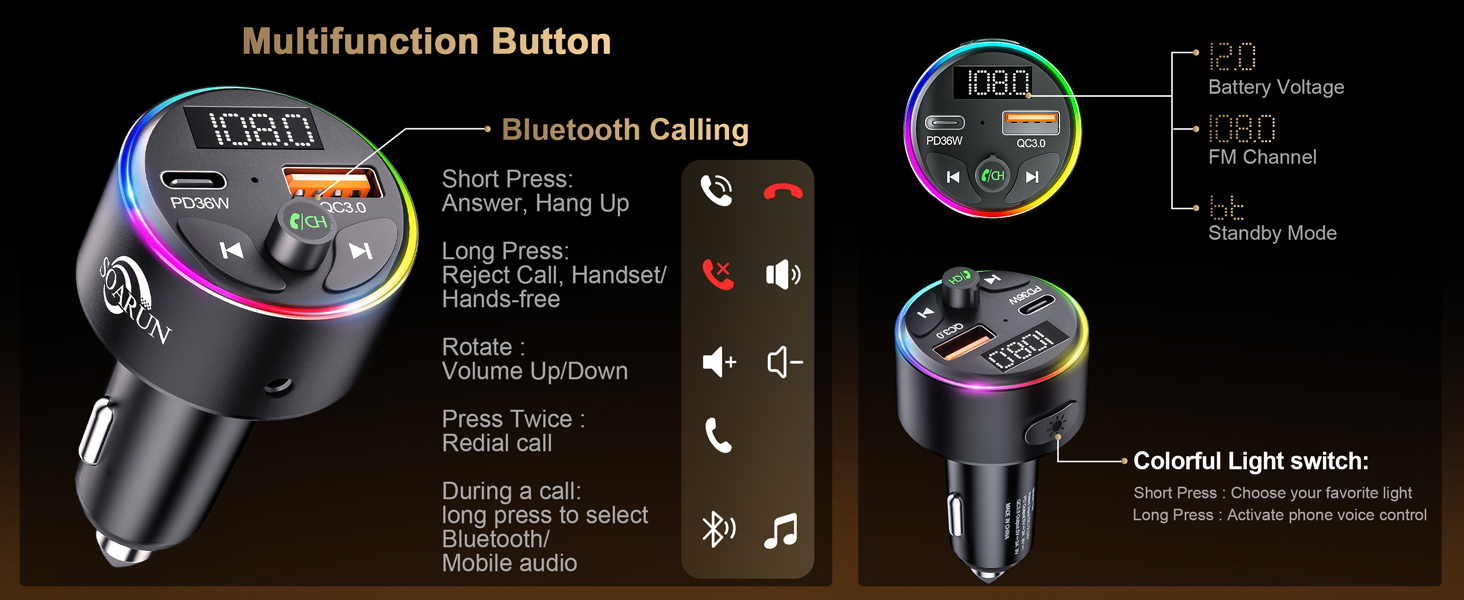 bluetooth aux adapter for car