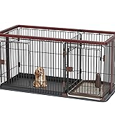 Amazon | Petnniko 犬 ケージ 犬 ゲージ 犬ゲージ 幅146×奥行68