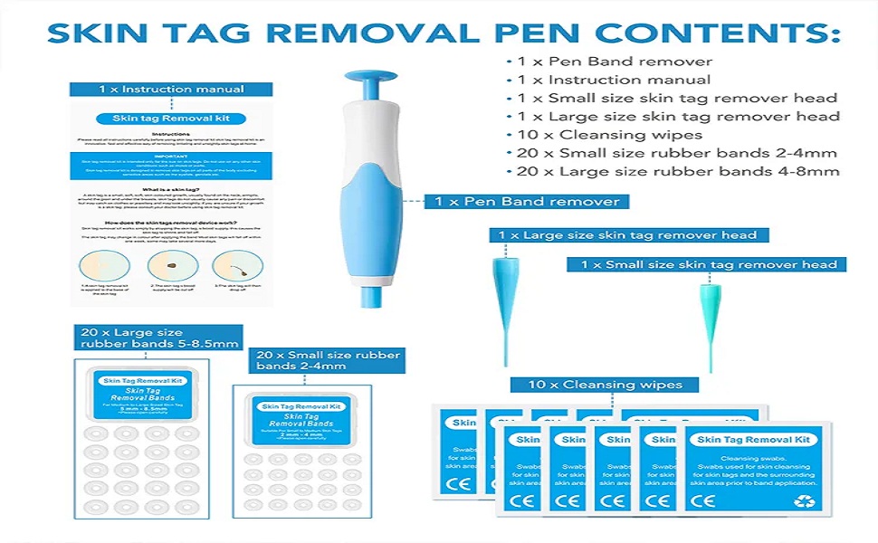 Divyog Skin Tags Remover Kit Small to Large (2mm-8mm) Sized Warts - Skinfinity Skin Tag Remover Where To Buy