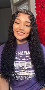 Deep Wave Lace Front Wigs Human Hair for Black Women 13x4 Curly Lace Frontal wigs Wet and Wavy