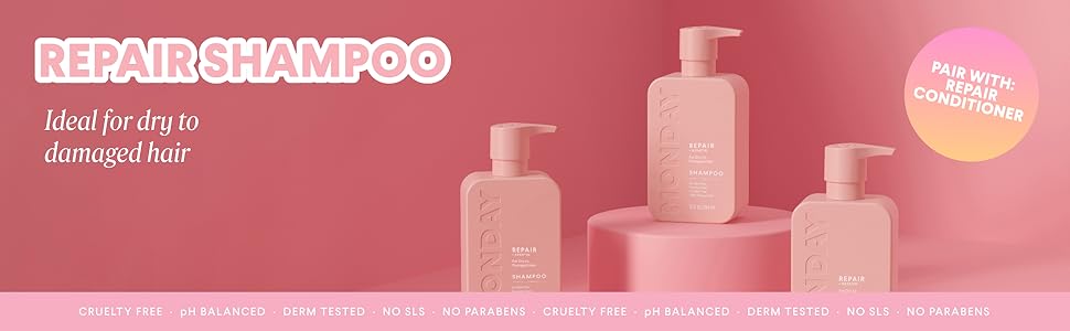 104138 MONDAY HAIRCARE Repair Shampoo 4x354ml