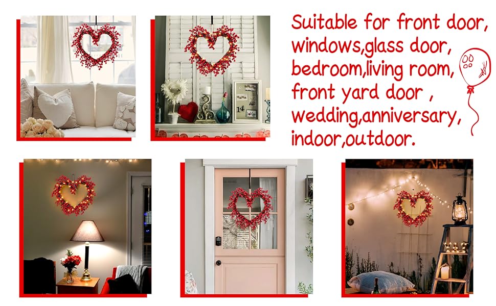valentine day wreath