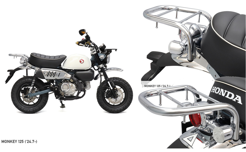 モンキー125用 エンデュランス リアキャリア 楽天市場】ENDURANCE（エンデュランス） モンキー125 MONKEY125