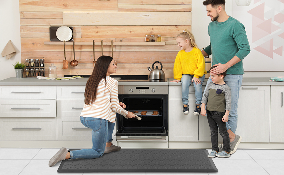 MAYHMYO Kitchen Mat Anti Fatigue 1/2 Inch Cushioned Mat