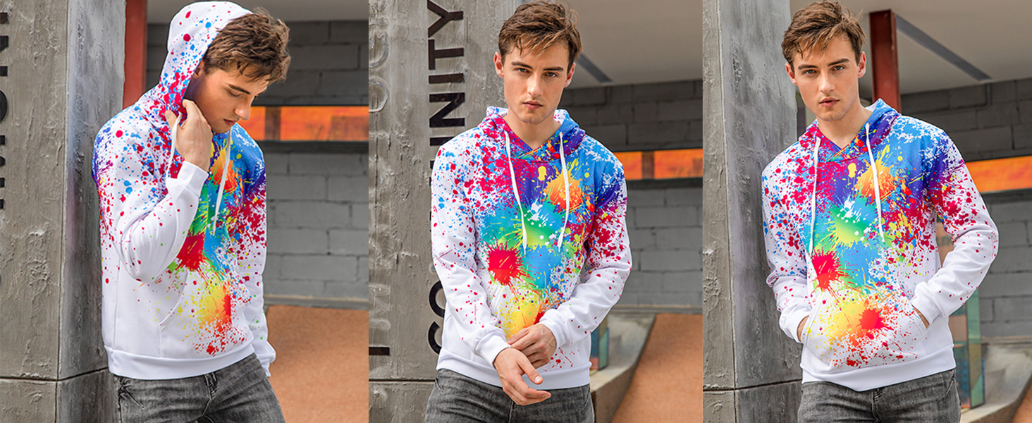 UNIFACO Herren 3D Hoodies