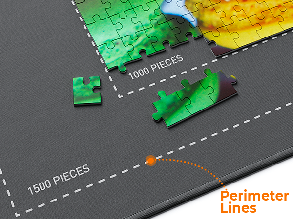 Newverest - Tapete enrollable para rompecabezas, almohadilla ahorradora de  46 x 26 pulgadas, portátil para hasta 1500 piezas con parte inferior de