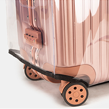 Veki Clear Suitcase Cover PVC Protector with Zip