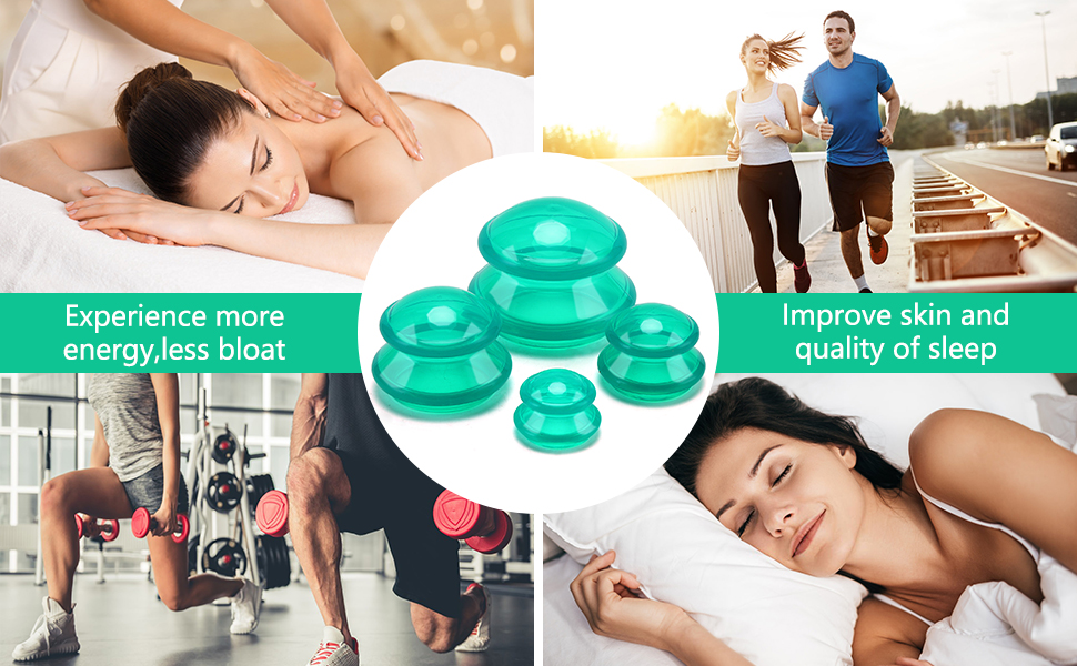 Silicone Cupping Therapy Set, Professional Studio and Home Cupping Set