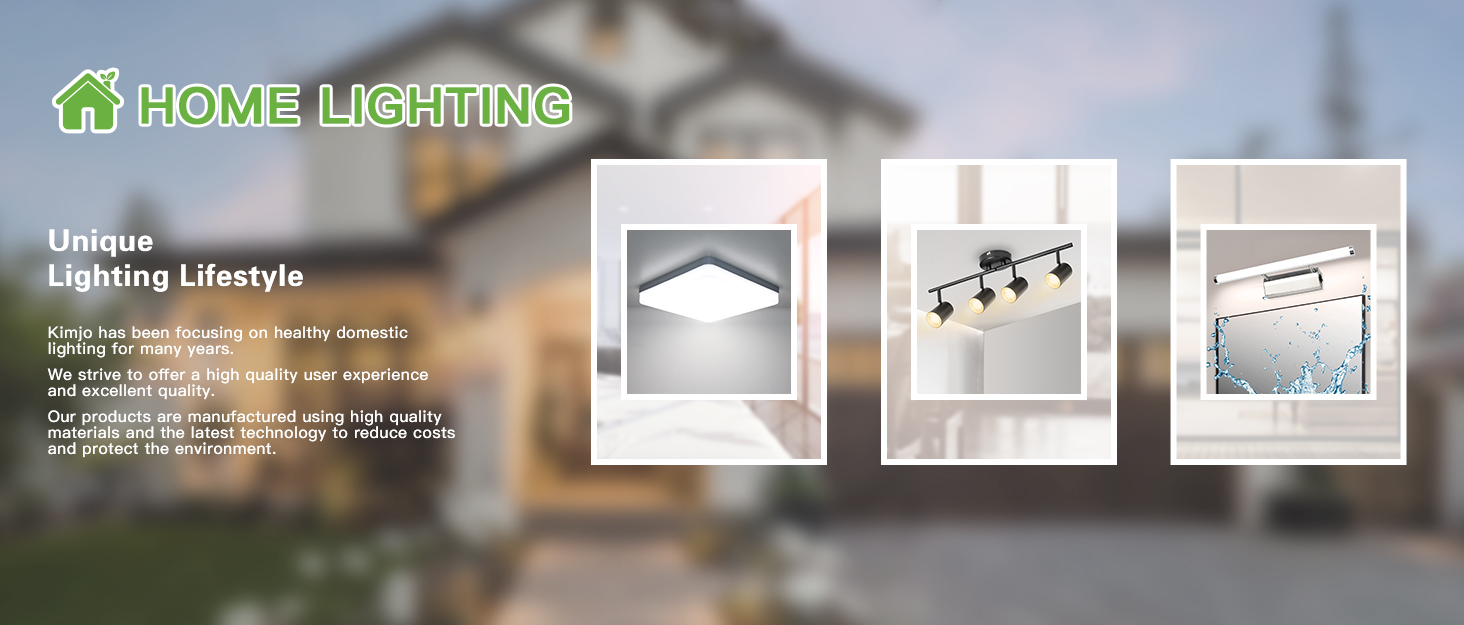 Kimjo LED Bathroom Mirror Light with Switch 9W 42CM LED Mirror Front