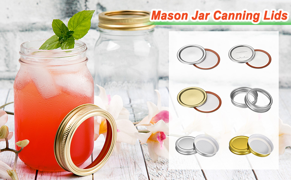 sourcing map Mason Jar Lids, 12 Pcs Tinplate Canning Lids Regular