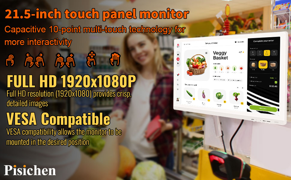 21.5-Inch Touch Screen Monitor