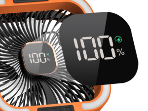 solar camping fan