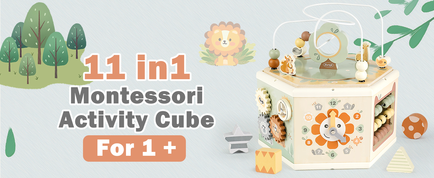 Wooden Activity Cube