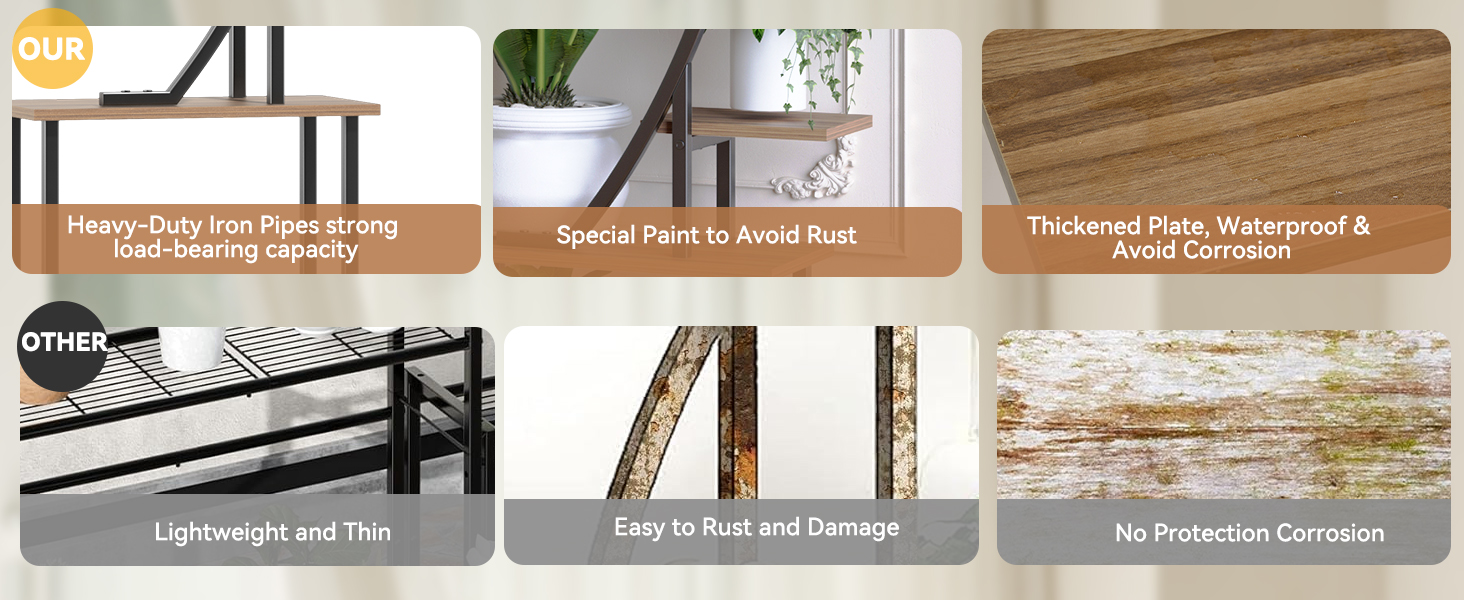 plant shelf indoor with grow light