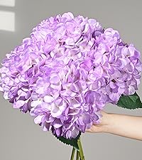 Hydrangea4937　0502 指定07 Amazon.com: BLEUM CADE 4 Pcs Blue Hydrangea Artificial