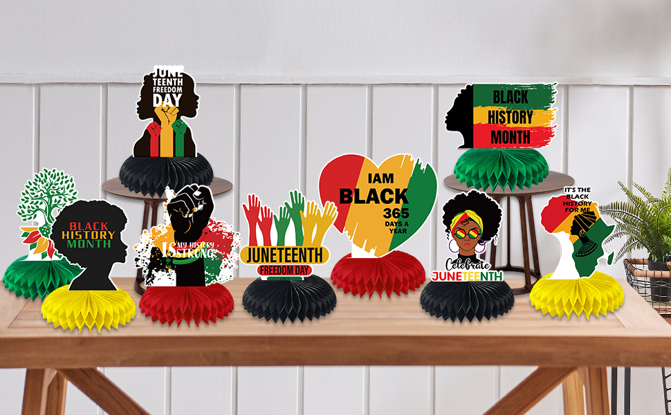 NICOWARM 9PCS Decorations Black History Month