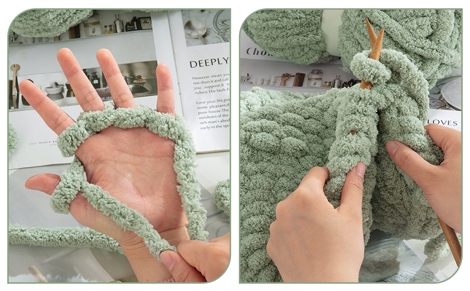 HOMBYS Super Bulky Big Yarn for Chunky Blanket, Fluffy Soft Jumbo Yarn with Circular Needle & Crochet Hook
| HOMBYS 743cf0db 0e3a 40e4 B627 F46846aebef9. CR0,0,970,600 PT0 SX970 V1