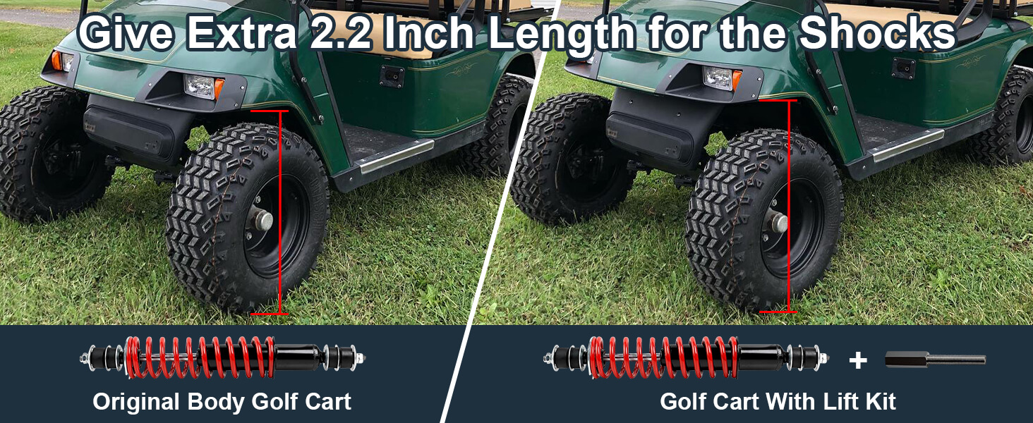Golf Cart Shock Extension Rod fit EZGO TXT Club Car with