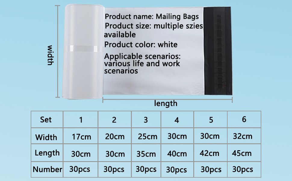 huruirui 100 Pièces Enveloppe Plastique Expédition Emballage Colis Vetement  Vinted C5 A4 B4 A3 Pochette Envoie Colis Auto-adhésive Inviolables et