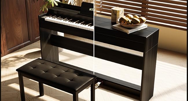 Amazon | IKTMI 電子ピアノ 88鍵盤 ハンマーアクション鍵盤 木製