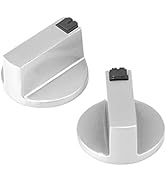 Stove Knob, 2Pcs 6mm Zinc Alloy Control Knob Oven Switch Universal Silver Gas Stove Control Knobs...