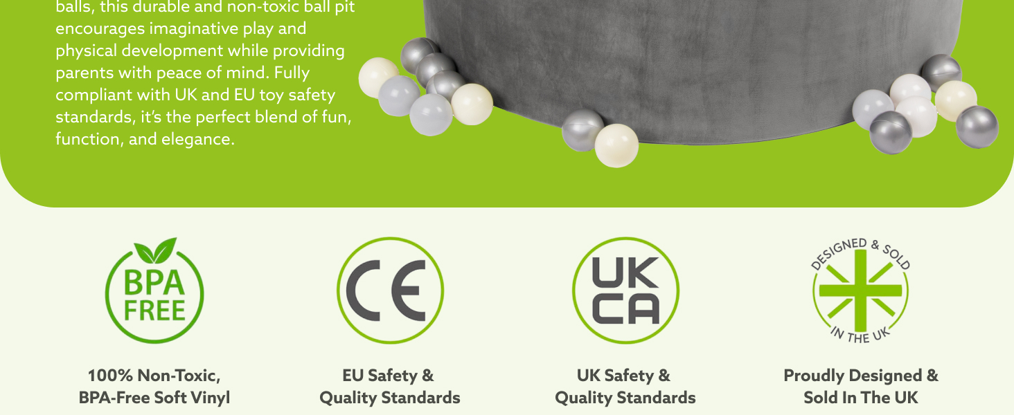 Tippi Baby Ball Pit With Balls Included Luxury Soft Velvet Ball Pool Play Balls