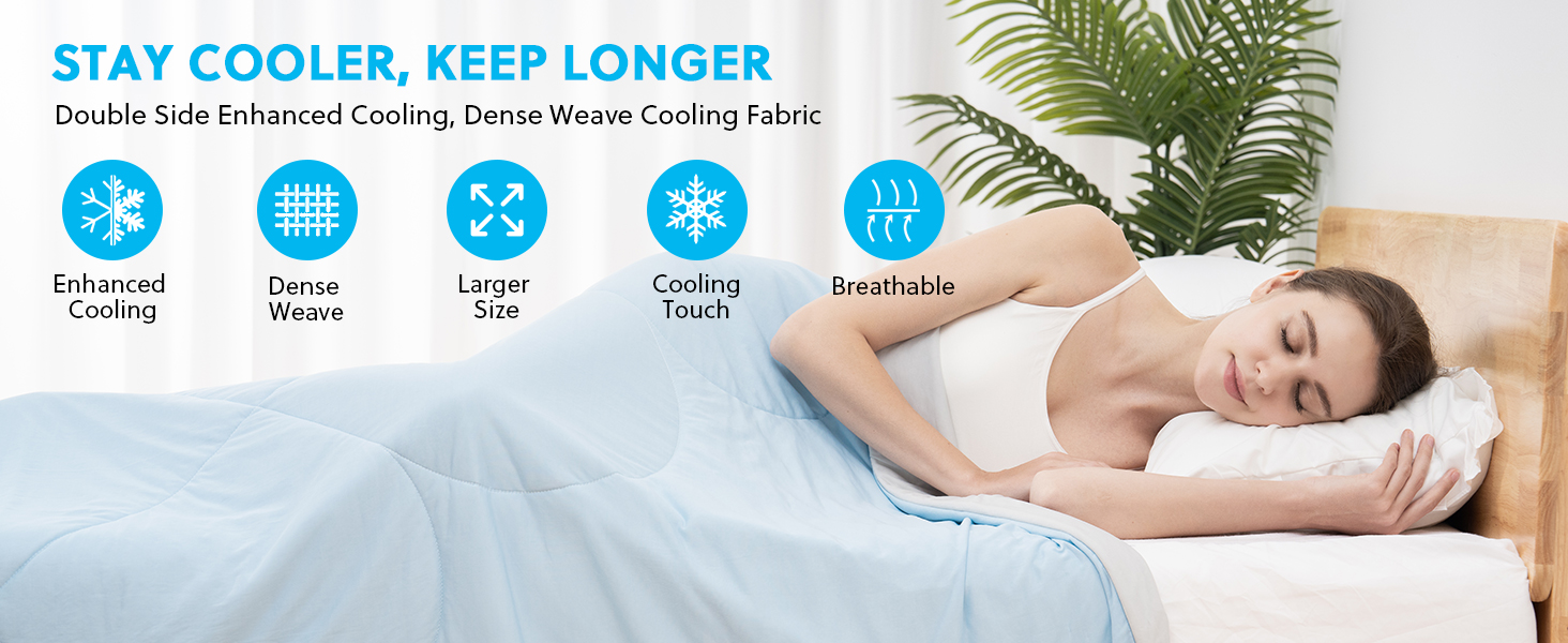 HOMFINE Cooling Comforter Japanese DoubleSided ArcChill