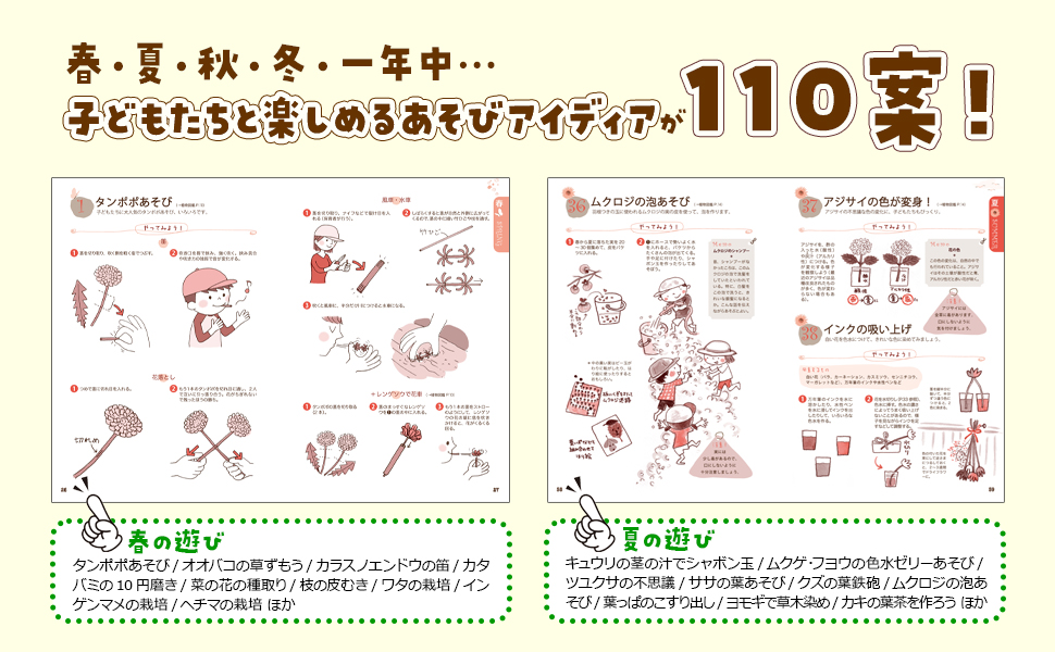 Amazon.co.jp: 自然・植物あそび一年中 増補改訂版 五感を通して
