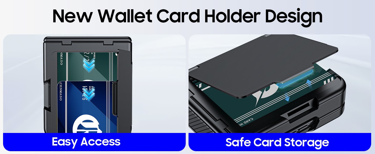 CENMASO for Motorola Razr 2025 Case/Razr 2024 Case with Card Holder