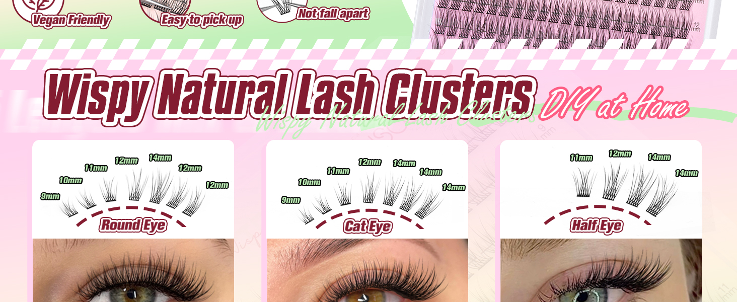 eyelash clusters