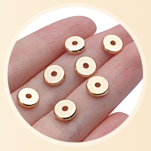 Gold Spacers Loose Beads