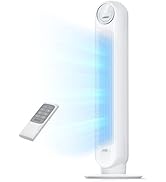 Ventilador Dreo Tower para quarto, ventilador de piso silencioso de velocidade de 7,6 m/s, ventiladores oscilantes de 90° para ambientes internos...