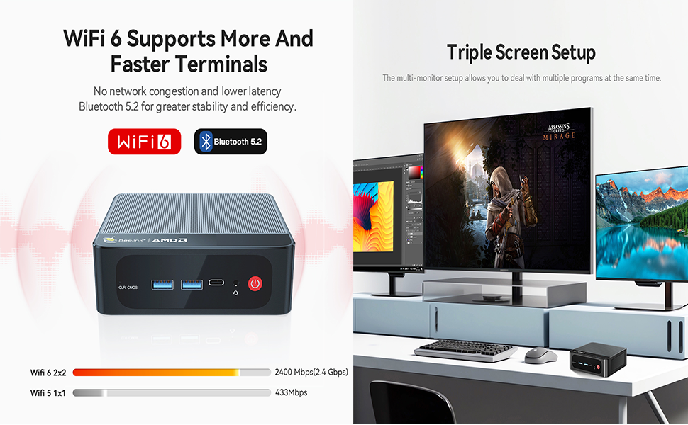 ミニPC Beelink Ryzen7 5800H MEM32G Win11pro Amazon.com: Beelink SER5 PRO Mini PC W11 Pro, AMD Ryzen 7