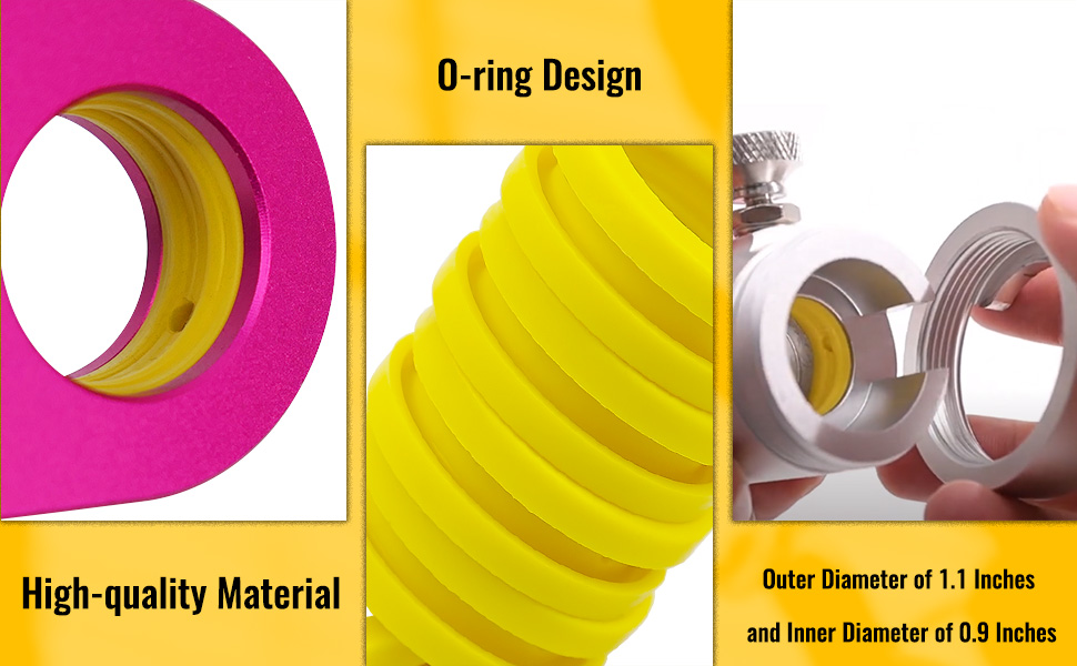 NTSUMI Co2 Cylinder Pink Gaskets Fit for DUO Terra Art O