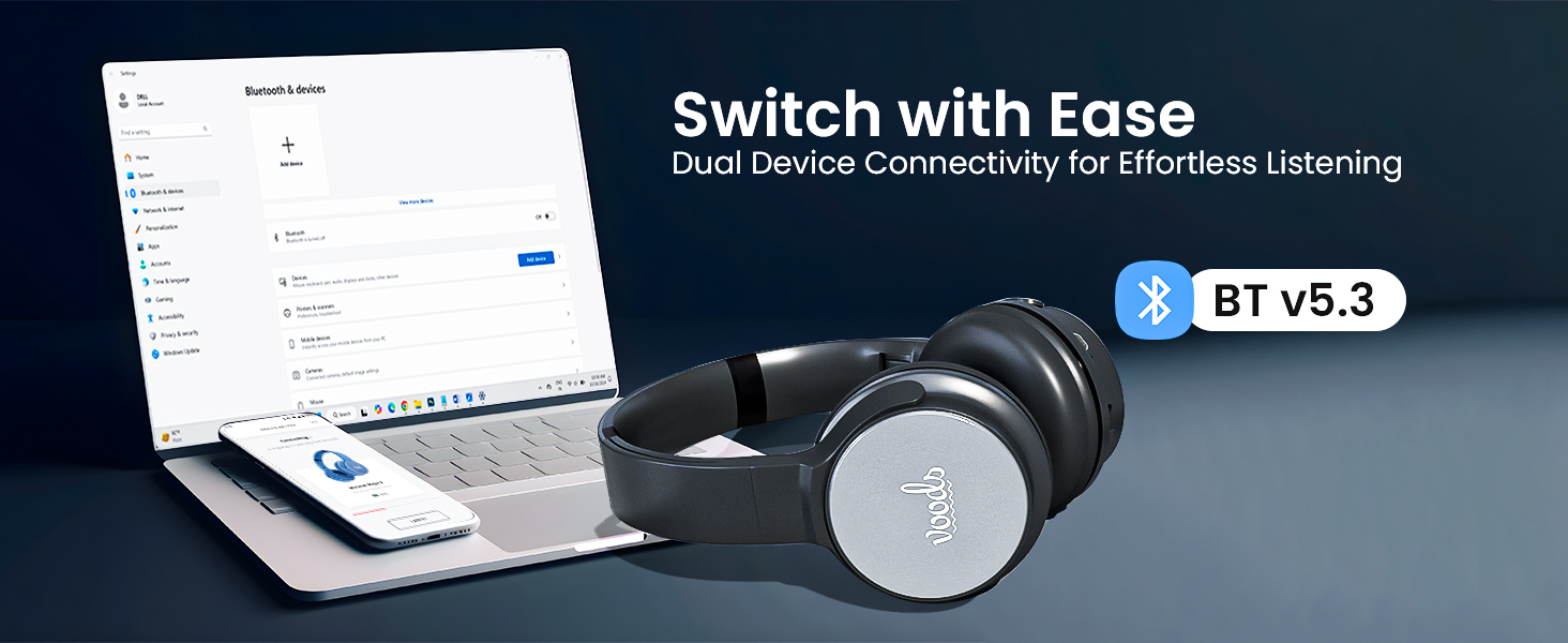 dual connectivity headphone