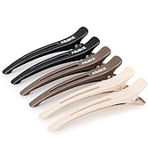 AIMIKE 6pcs Professional Hair Clips for Styling Sectioning, Non Slip Duck Billed with Silicone Ba...
