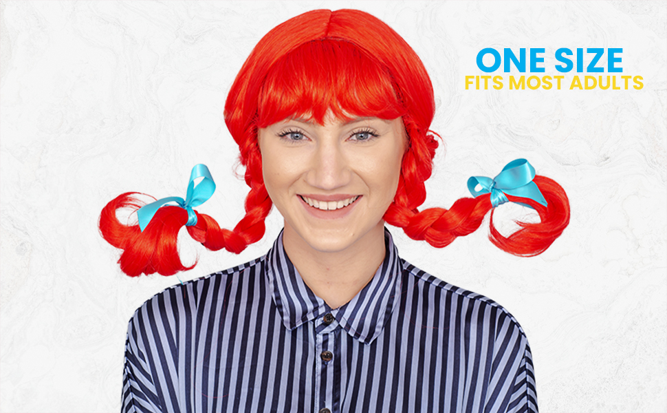 Amazon.com: Wendy Wig Red Hair with Braids Adult Deluxe