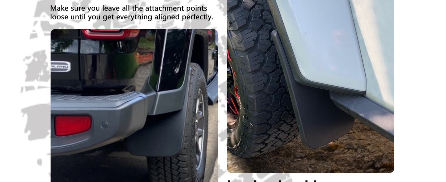 Jeep Wrangler JL Mud Flaps