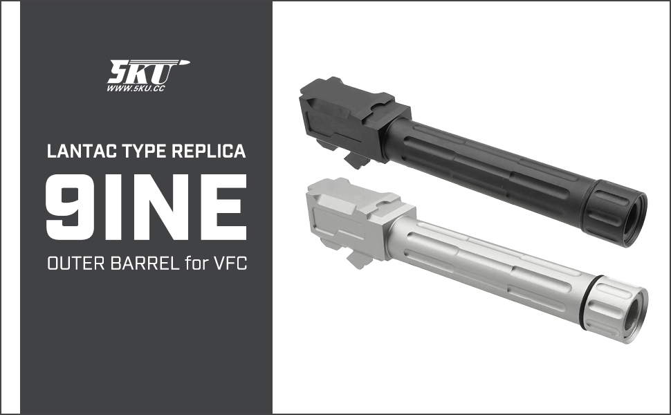 VFC系アウターバレル 2本 ZEVスタイル タクティカルディンプルアルミアウターバレル (14mm