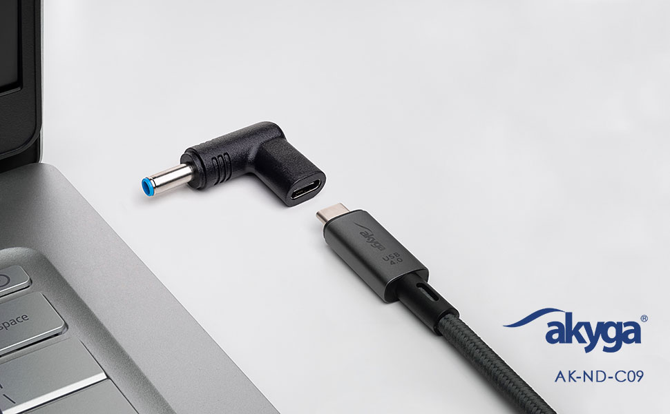 Laptop Adapter AK-ND-C09 USB-C / 4.5 x 3.0 mm