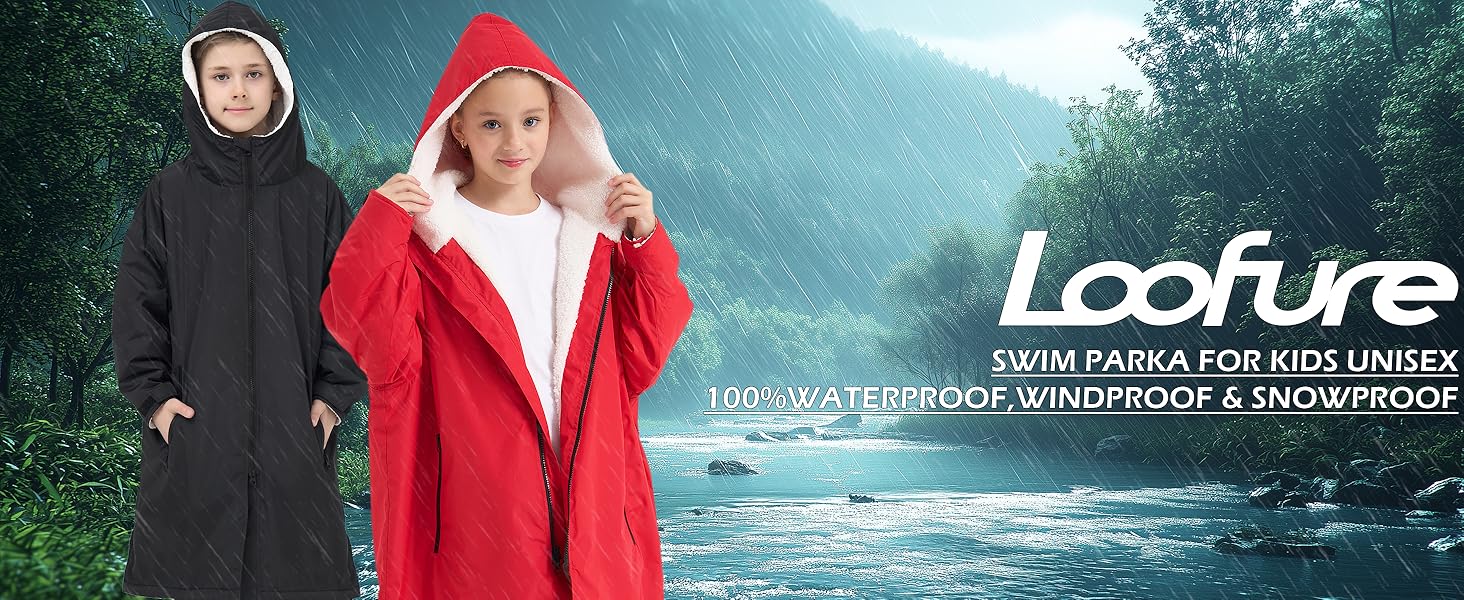 Swim Parka for Kids Unisex