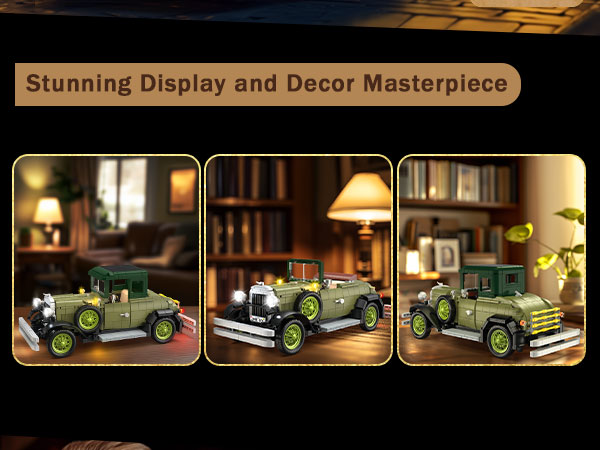 飾り台ミニチュアカーThe Classic Cars of the 50's Rare vintage wind-up CADILLAC tin toy car of 50's made in