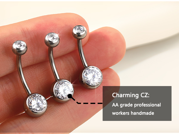Surgical Steel belly button rings