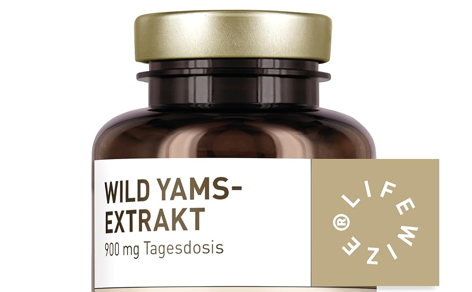 LifeWize® Yamswurzel Kapseln Hochdosiert 180 Wild Yams Kapseln