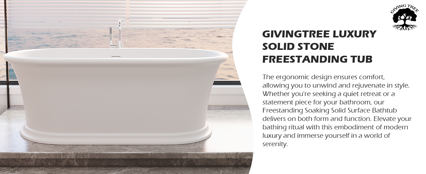 artificial stone bathtub